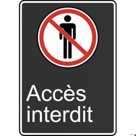 Accuform SAFETY SIGN NO ENTRY 14 in  X 10 in  ADHESIVE FRMCSA580XV